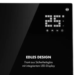 Bornholm Smart Konvektions-Heizgerät | 2000 W | SmartHeat Design: WiFi-Verbindung | LED-Display | 24-h-Timer | 2 Heizstufen: 1000 / 2000 W | IP24: Spritzwassergeschützt | Fernbedienung | Standgerät -Haushaltsgeräte Geschäft 10034391 de 0006 logo