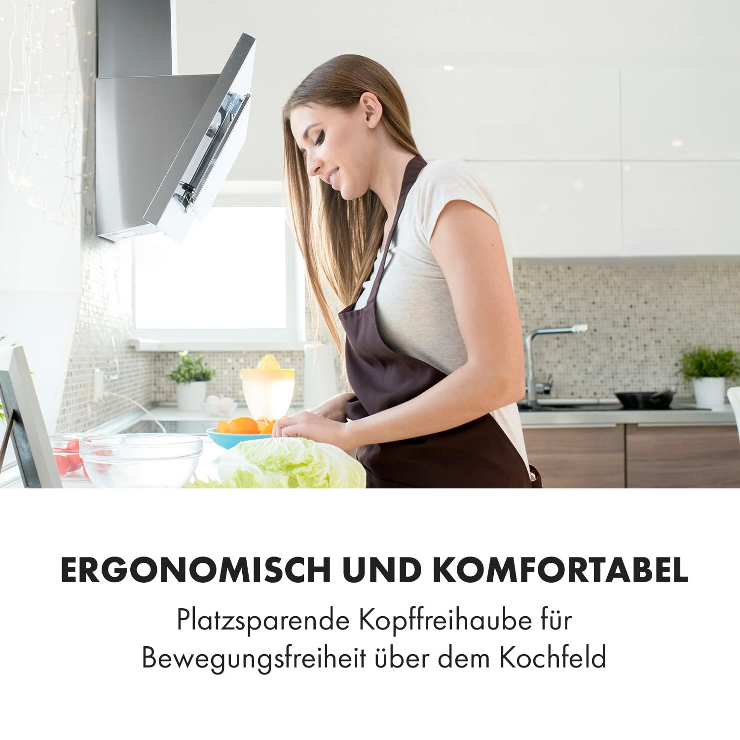 Athena 90 Dunstabzugshaube 90cm 300m³/h 69W Edelstahl 6 Athena 90 Dunstabzugshaube 90cm 300m³/h 69W Edelstahl – Bild 6