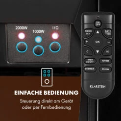 Verbier Elektrischer Kamin Elektrokamin 1000 / 2000 W LED-InstaFire Thermostat Timer Überhitzungsschutz -Haushaltsgeräte Geschäft 10034396 de 0003 logo