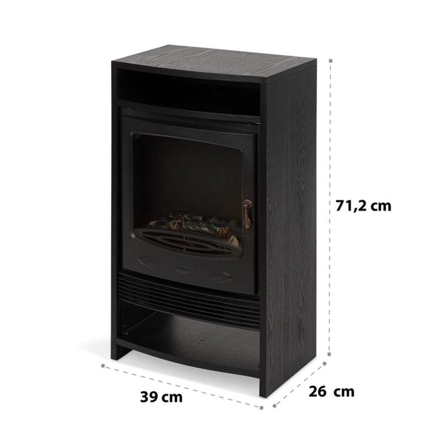 Bergamo Elektrischer Kamin 900/1800W Thermostat Holzoptik 7 Bergamo Elektrischer Kamin 900/1800W Thermostat Holzoptik – Bild 7