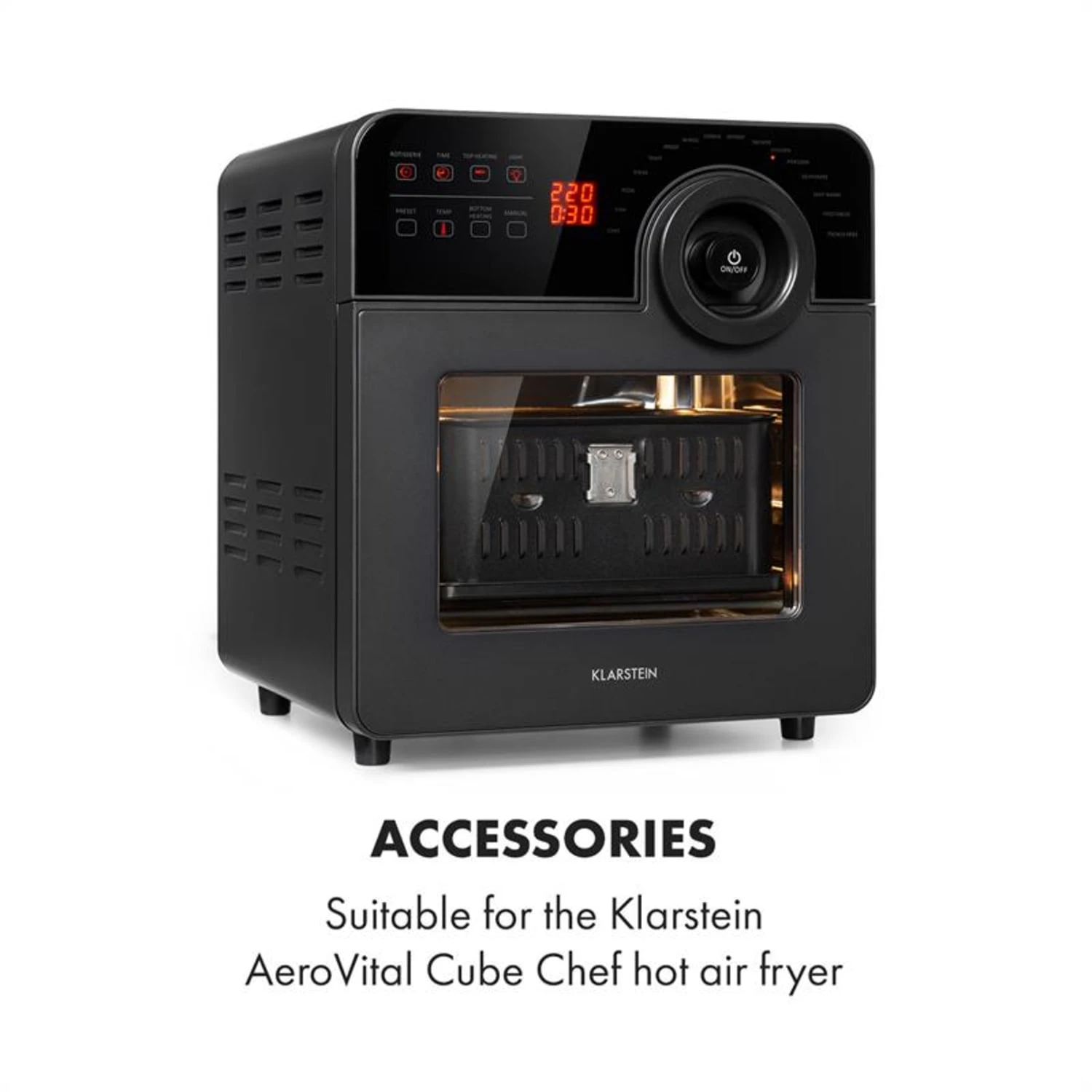 AeroVital Cube Chef Heißluftfritteuse Frittierkorb Zubehör Edelstahl 2 AeroVital Cube Chef Heißluftfritteuse Frittierkorb Zubehör Edelstahl – Bild 2