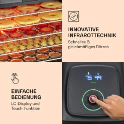 Florida Jerky Dörrautomat Infrarot 500W 4 Programme 35 Bis 75 °C -Haushaltsgeräte Geschäft 10034430 de 0003 logo