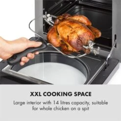 AeroVital Easy Touch Heißluftfritteuse 1700W 14l Timer 16 Programme Schwarz -Haushaltsgeräte Geschäft 10034452 yy 0004 logo Klarstein AeroVital easy touch Fritteuse schwarz