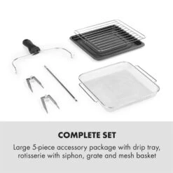 AeroVital Easy Touch Heißluftfritteuse 1700W 14l Timer 16 Programme Schwarz -Haushaltsgeräte Geschäft 10034452 yy 0007 logo Klarstein AeroVital easy touch Fritteuse schwarz