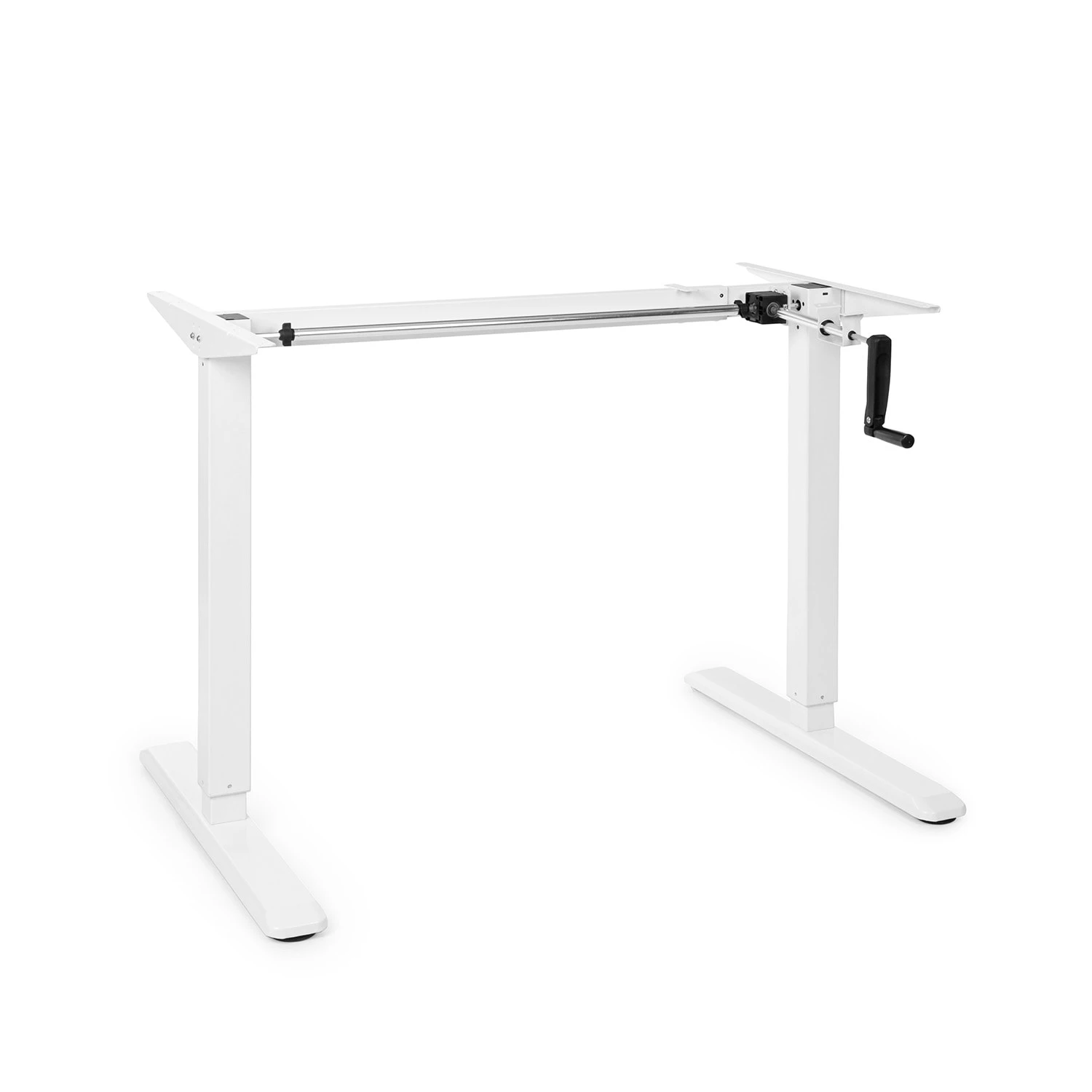 Multidesk Höhenverstellbarer Schreibtisch Manuell 73-123 Cm Höhe Weiß 1 Multidesk Höhenverstellbarer Schreibtisch Manuell 73-123 Cm Höhe Weiß