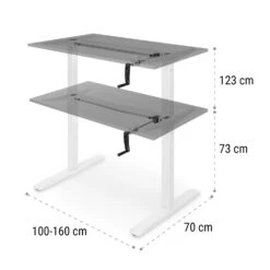 Multidesk Höhenverstellbarer Schreibtisch Manuell 73-123 Cm Höhe Weiß 17 Multidesk Höhenverstellbarer Schreibtisch Manuell 73-123 Cm Höhe Weiß -Haushaltsgeräte Geschäft 10034481 yy 0009 logo