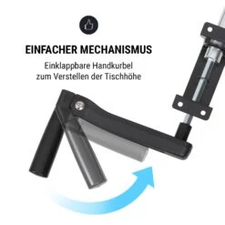 Multidesk Höhenverstellbarer Schreibtisch Manuell 73-123 Cm Höhe -Haushaltsgeräte Geschäft 10034483 de 0003 logo