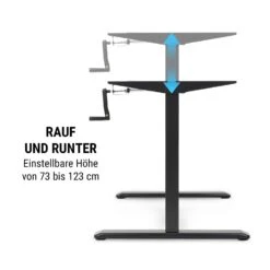 Multidesk Höhenverstellbarer Schreibtisch Manuell 73-123 Cm Höhe -Haushaltsgeräte Geschäft 10034483 de 0007 logo