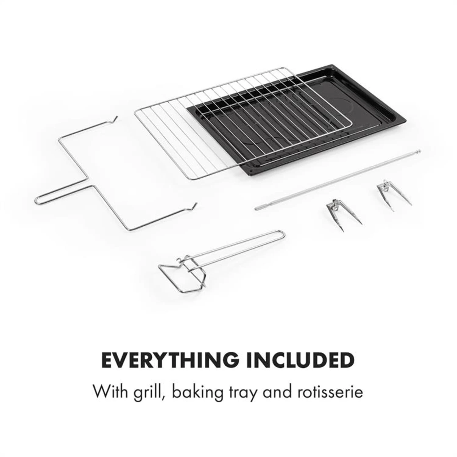 Masterchef 45 Mini-Backofen 45l 2000W 100-230 °C Timer Schwarz – Bild 7