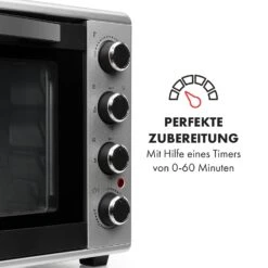 Masterchef 45 Mini-Backofen 45l 2000W 100-230 °C Timer Silber -Haushaltsgeräte Geschäft 10034497 de 0005 logo