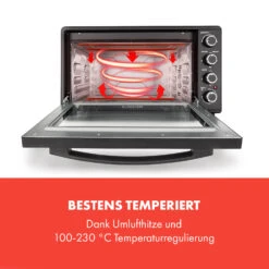 Masterchef 60 Mini-Backofen 60l 2000W 100-230 °C Timer Schwarz -Haushaltsgeräte Geschäft 10034498 de 0003 logo