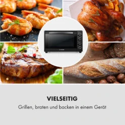Masterchef 60 Mini-Backofen 60l 2000W 100-230 °C Timer Schwarz -Haushaltsgeräte Geschäft 10034498 de 0007 logo