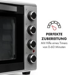 Masterchef 60 Mini-Backofen 60l 2000W 100-230 °C Timer Silber -Haushaltsgeräte Geschäft 10034499 de 0005 logo