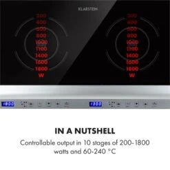 Cucinata Induktionskochfeld 3100W 10 Leistungsstufen 200-1300W -Haushaltsgeräte Geschäft 10034503 yy 0004 logo Klarstein Cucinata Induktionskochfeld 3100 W