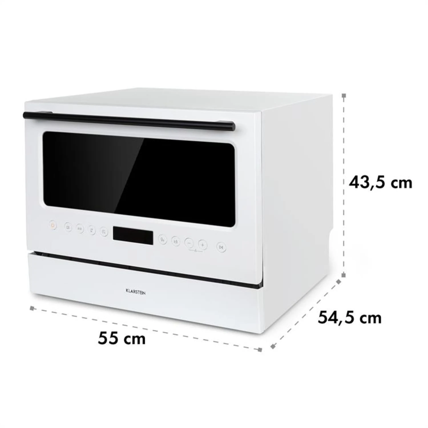 Azuria Geschirrspülmaschine 1380W 6,5L 6 Gedecke Schwarze Glasfront 11 Azuria Geschirrspülmaschine 1380W 6,5L 6 Gedecke Schwarze Glasfront – Bild 11