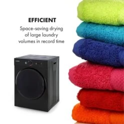 Jet Set Mini-Wäschetrockner Ablufttrockner 1020W EEK C 3kg 50cm -Haushaltsgeräte Geschäft 10034512 yy 0005 logo Klarstein Jet Set Waeschetrockner schwarz