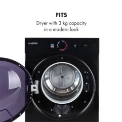 Jet Set Mini-Wäschetrockner Ablufttrockner 1020W EEK C 3kg 50cm -Haushaltsgeräte Geschäft 10034512 yy 0006 logo Klarstein Jet Set Waeschetrockner schwarz