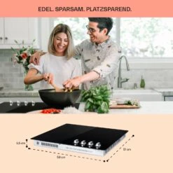 EasyCook Keramikkochfeld 6100W Drehregler Schwarz -Haushaltsgeräte Geschäft 10034604 de 0006 usp
