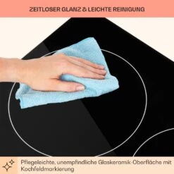 EasyCook Keramikkochfeld 6100W Drehregler Schwarz -Haushaltsgeräte Geschäft 10034604 de 0008 usp