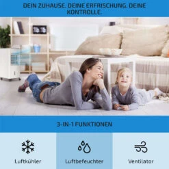 Freshboxx 3-in-1 Luftkühler 65 W 360 M³/h 6 Liter 2 Kühlakkus Mobil -Haushaltsgeräte Geschäft 10034629 de 0003 usp