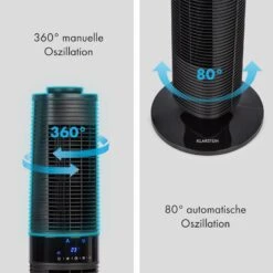 Twister Turmventilator 45 W | 343 M³/h Oszillation Touch Fernbedienung -Haushaltsgeräte Geschäft 10034669 de 0005 logo