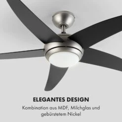 Bolero 2-in-1-Deckenventilator 134cm Leuchte 55W Fernbedienung Schwarz 13 Bolero 2-in-1-Deckenventilator 134cm Leuchte 55W Fernbedienung Schwarz -Haushaltsgeräte Geschäft 10034684 de 0006 logo
