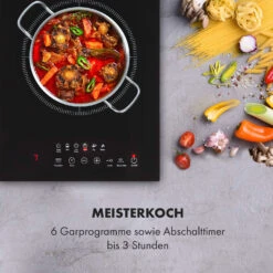 Cook N Roll Induktionskochfeld 2000W Timer 10 Stufen Bratenthermometer -Haushaltsgeräte Geschäft 10034708 de 0008 logo