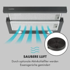 Viola Dunstabzugshaube Edelstahl 59,6 Cm 612m³/h EEK A Schwarz -Haushaltsgeräte Geschäft 10034863 de 0007 logo