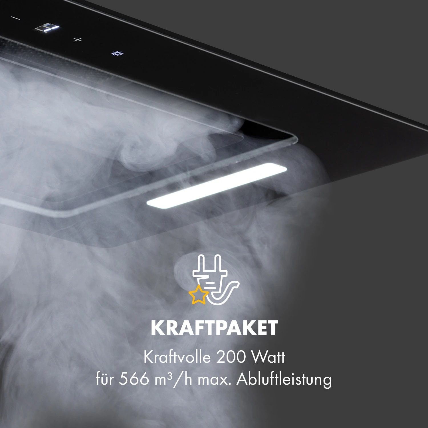 Hektor Eco Dunstabzugshaube Lüfterbaustein 52 Cm 566 M³/h Touch Glas 3 Hektor Eco Dunstabzugshaube Lüfterbaustein 52 Cm 566 M³/h Touch Glas – Bild 3