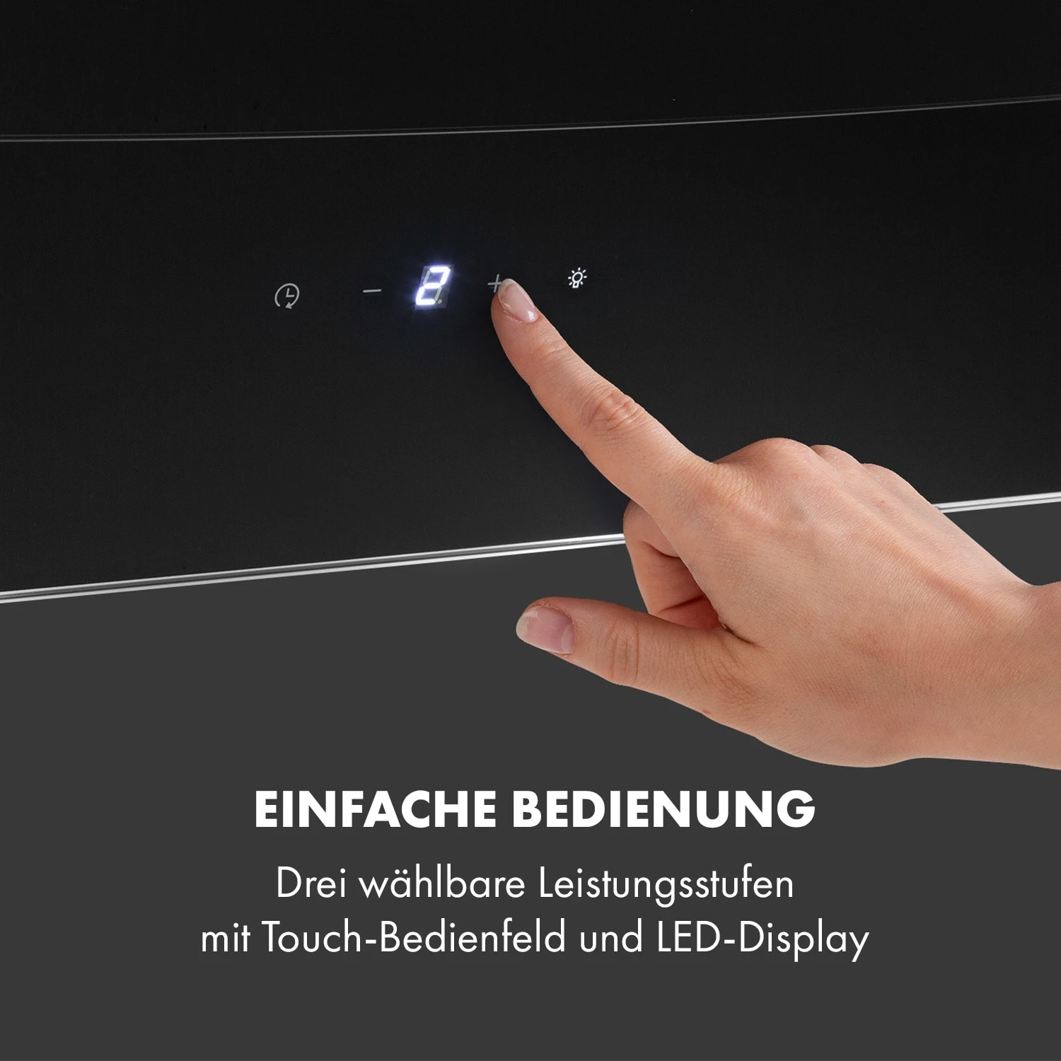 Antonia Dunstabzugshaube Kopffrei 90cm 350m³/h Touch-Bedienfeld Glas 6 Antonia Dunstabzugshaube Kopffrei 90cm 350m³/h Touch-Bedienfeld Glas – Bild 6