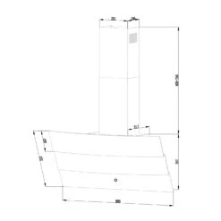 Antonia Dunstabzugshaube Kopffrei 90cm 350m³/h Touch-Bedienfeld Glas 20 Antonia Dunstabzugshaube Kopffrei 90cm 350m³/h Touch-Bedienfeld Glas -Haushaltsgeräte Geschäft 10034868 yy 0010 logo Klarstein Antonia Dunstabzugshaube 90cm schwarz