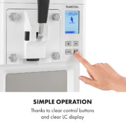 Sweet Sundae Eiscrememaschine Kompressor 1,5l Edelstahl Weiß 16 Sweet Sundae Eiscrememaschine Kompressor 1,5l Edelstahl Weiß -Haushaltsgeräte Geschäft 10034912 uk 0007 logo Klarstein Sahnehaeubchen Eiscrememaschine weiss