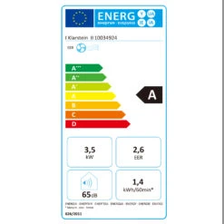 Iceblock Klimaanlage 3-in-1 12.000 BTU/3,5 KW 400 M³/h Max. -Haushaltsgeräte Geschäft 10034924 energy label