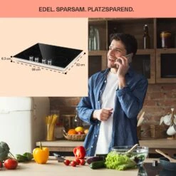 Kochheld 4-Zonen-Induktionskochfeld 6000W Dreh-Regler Glas Schwarz -Haushaltsgeräte Geschäft 10034947 de 0006 usp