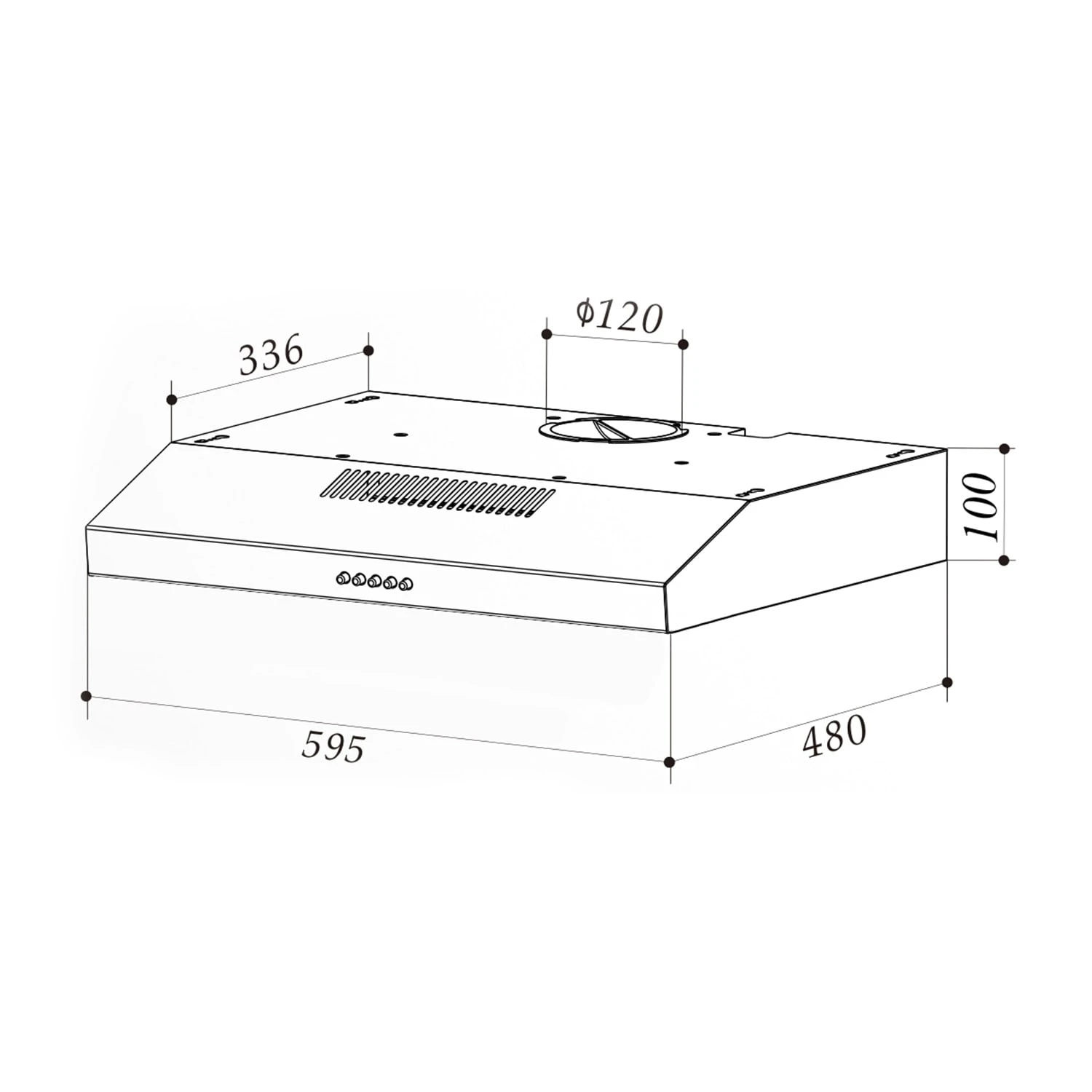 Contempo Neo Unterbau-Dunstabzugshaube 60cm 175m³/h LED Edelstahl Acryl Weiß 9 Contempo Neo Unterbau-Dunstabzugshaube 60cm 175m³/h LED Edelstahl Acryl Weiß – Bild 9