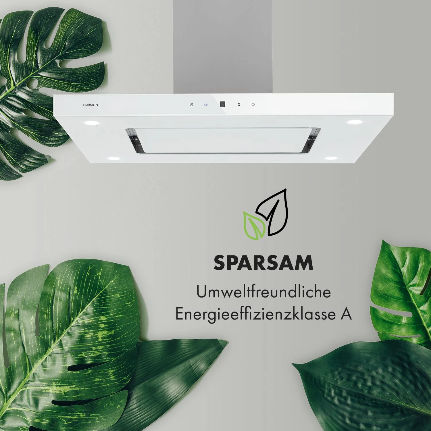 Valeria Inselhaube 90cm 650m³/h Touch EEC A LED Glas Edelstahl 5 Valeria Inselhaube 90cm 650m³/h Touch EEC A LED Glas Edelstahl – Bild 5