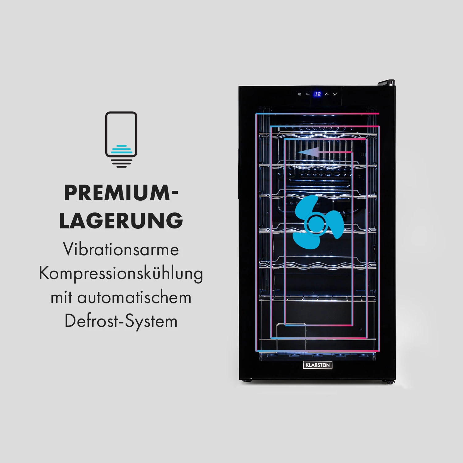 Shiraz 28 Uno Weinkühlschrank 74l 28Fl Touch-Bedienfeld 5-18°C 5 Shiraz 28 Uno Weinkühlschrank 74l 28Fl Touch-Bedienfeld 5-18°C – Bild 5