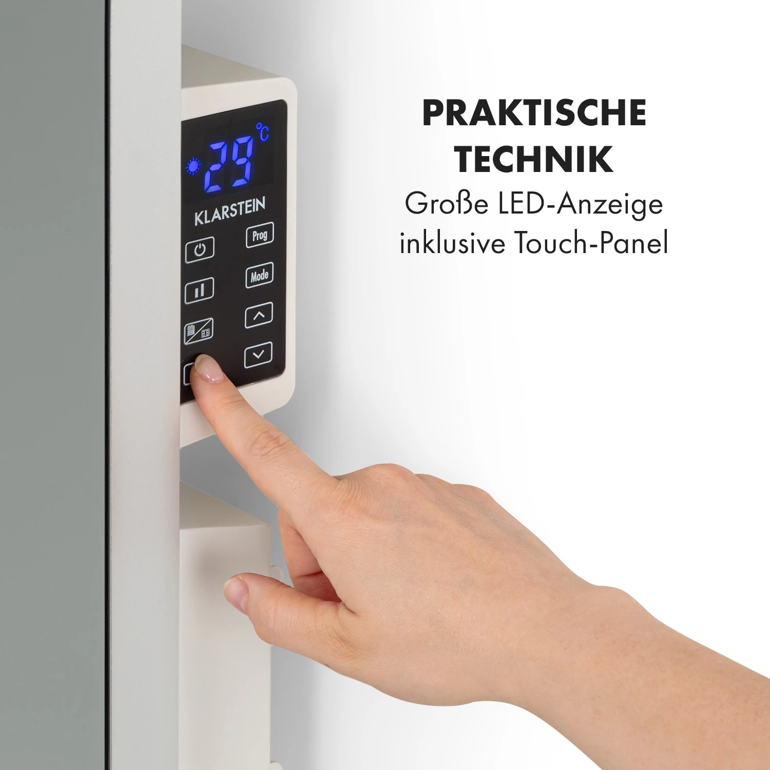 Hot Spot Crystal Flow Badheizer 45x82cm 36m² 2000W 5-40°C LED 5 Hot Spot Crystal Flow Badheizer 45x82cm 36m² 2000W 5-40°C LED – Bild 5