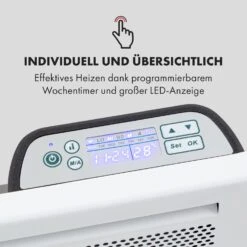 Klarstein Hot Spot Slimcurve Double Wave 2-in-1 Heizgerät 1000W Wochentimer Weiß 12 Klarstein Hot Spot Slimcurve Double Wave 2-in-1 Heizgerät 1000W Wochentimer Weiß -Haushaltsgeräte Geschäft 10035059 de 0004 logo