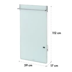 Hot Spot Crystal Spotless Smart Infrarotheizung 59x112cm 750W App-Steuerung -Haushaltsgeräte Geschäft 10035064 yy 0009 logo Klarstein HotSpotCrystal Spotless Smart IRHeizungW