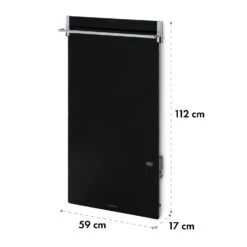 Hot Spot Crystal Spotless Smart Infrarotheizung 59x112cm 750W App-Steuerung -Haushaltsgeräte Geschäft 10035065 yy 0009 logo Klarstein HotSpotCrystal Spotless Smart IRHeizungB