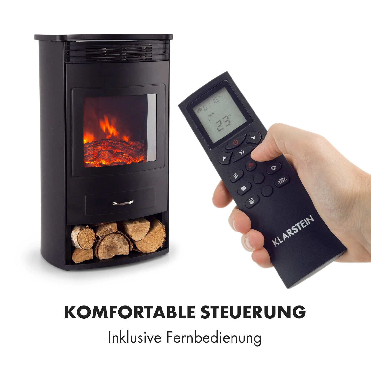 Bormio Smart Elektrokamin 950/1900W Thermostat Wochentimer 7 Bormio Smart Elektrokamin 950/1900W Thermostat Wochentimer – Bild 7