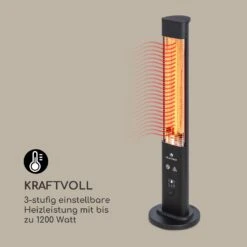 Heat Guru Plus Outdoor Heizstrahler 1200W 3 Heizstufen Fernbedienung -Haushaltsgeräte Geschäft 10035095 de 0007 logo