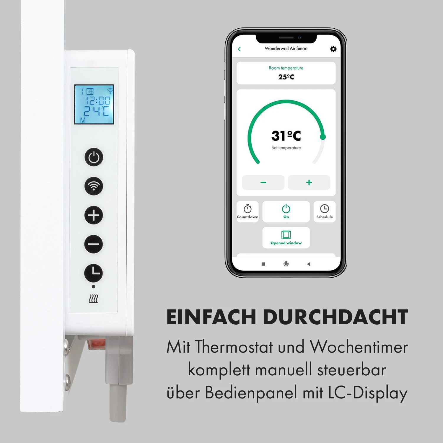 Wonderwall Air Art Smart Infrarotheizung 60x60cm 350W Wandinstallation App-Steuerung Berge 7 Wonderwall Air Art Smart Infrarotheizung 60x60cm 350W Wandinstallation App-Steuerung Berge – Bild 7