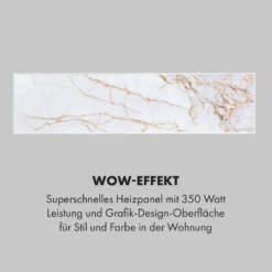 Wonderwall Air Art Smart Infrarotheizung 60x60cm 350W Wandinstallation App-Steuerung Marmor II -Haushaltsgeräte Geschäft 10035118 de 0005 logo