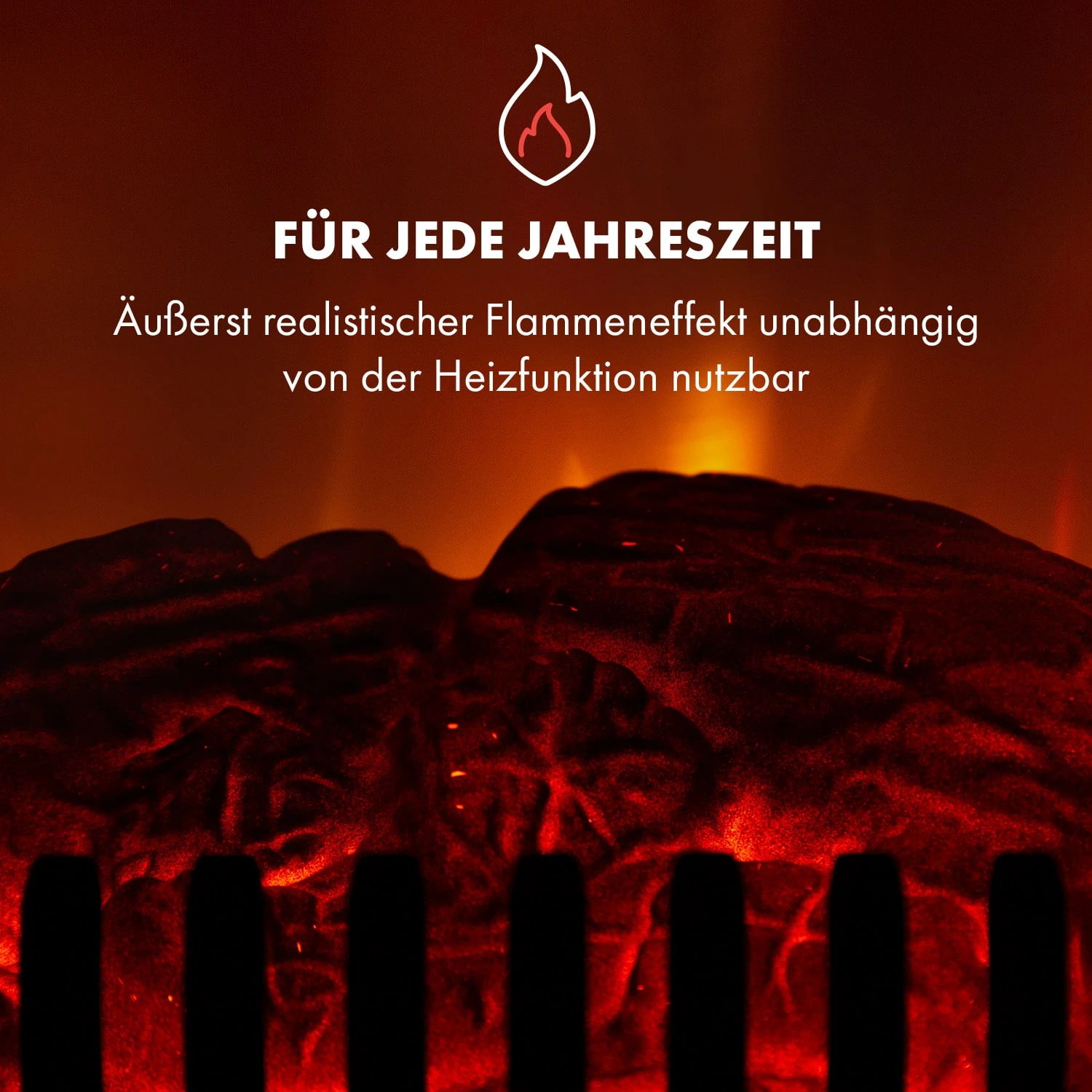 Leoben Elektrischer Kamin 900 / 1800 W Thermostat PanoramaView 5 Leoben Elektrischer Kamin 900 / 1800 W Thermostat PanoramaView – Bild 5
