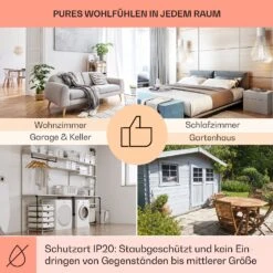 Wonderwall Air Infinite 580 Infrarotheizung 90x60cm 580W Fernbedienung -Haushaltsgeräte Geschäft 10035169 de 0005 usp