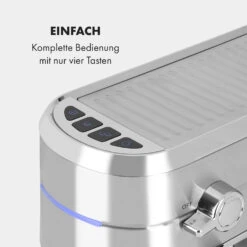 Futura Espressomaker 20 Bar 1450 Watt 20 Bar Wassertank: 1,25 Liter Rostfreier Edelstahl -Haushaltsgeräte Geschäft 10035183 de 0006 logo