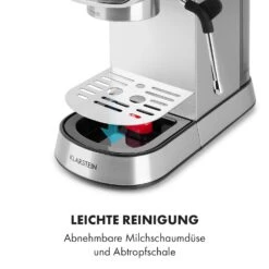 Futura Espressomaker 20 Bar 1450 Watt 20 Bar Wassertank: 1,25 Liter Rostfreier Edelstahl -Haushaltsgeräte Geschäft 10035183 de 0009 logo