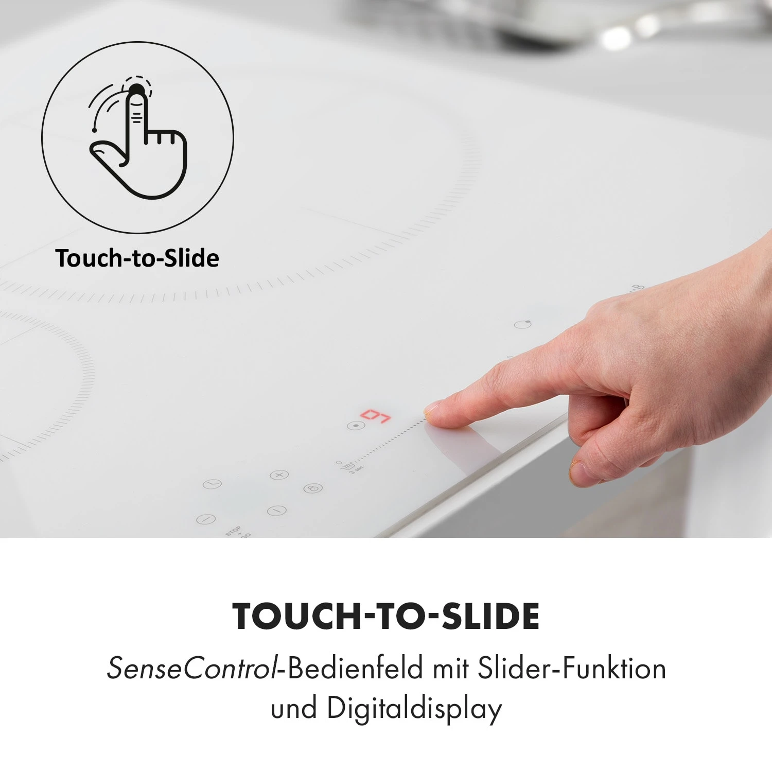 Delicatessa 77 Hybrid Einbaukochfeld Induktion 4 Zonen 7000W 5 Delicatessa 77 Hybrid Einbaukochfeld Induktion 4 Zonen 7000W – Bild 5